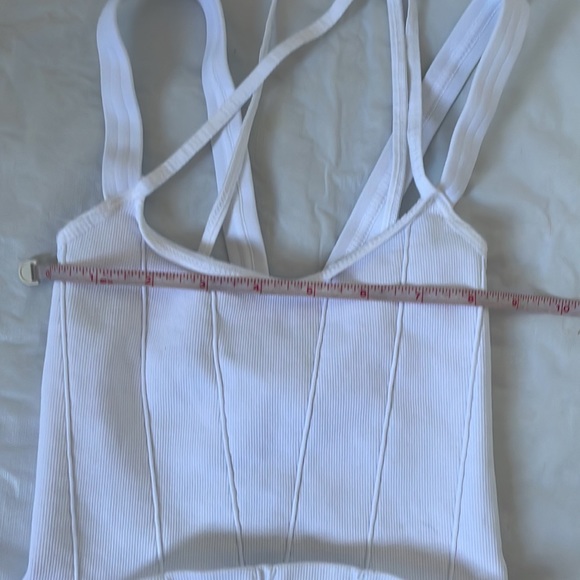 FREE PEOPLE Stay With Me Tank in White Size- XS/Small NWOT - Picture 9 of 16